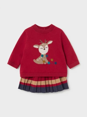 Obrázek produktu Mayoral Newborn každodenní set dětský s příměsí vlny červená