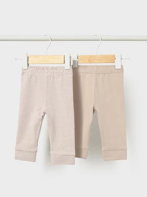 Obrázek produktu Mayoral Newborn legíny kojenecké s bavlnou 2-pack béžová