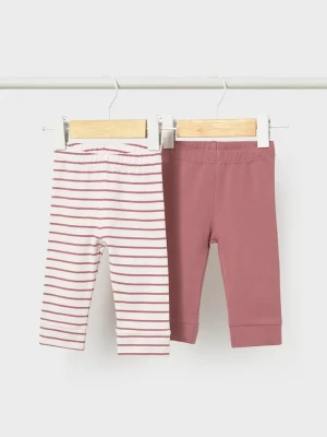 Obrázek produktu Mayoral Newborn legíny kojenecké s bavlnou 2-pack růžová