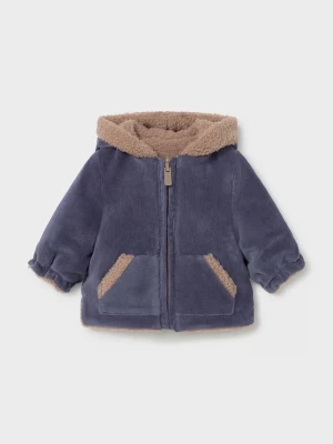 Obrázek produktu Mayoral Newborn oboustranná bunda kojenecká fleecová námořnická modř
