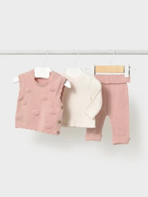 Obrázek produktu Mayoral Newborn set dětský bavlněný s elastanem růžová