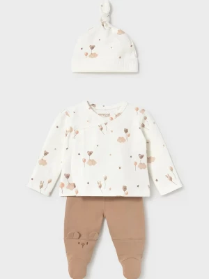 Obrázek produktu Mayoral Newborn set kojenecký bavlněný s elastanem hnědá