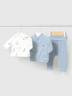 Obrázek produktu Mayoral Newborn teplákový set kojenecký bavlněný s elastanem modrá