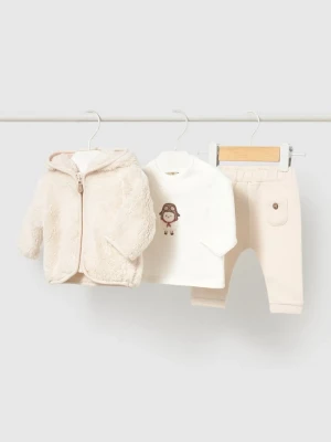 Obrázek produktu Mayoral Newborn teplákový set kojenecký s bavlnou béžová