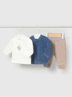 Obrázek produktu Mayoral Newborn teplákový set kojenecký s bavlnou modrá