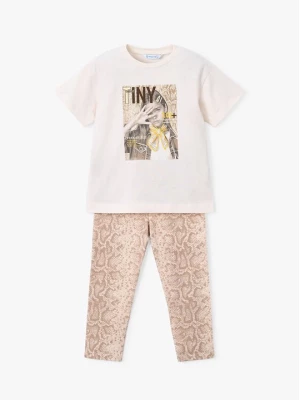 Obrázek produktu Mayoral Sada t-shirt a legíny 3727 Béžová Regular Fit
