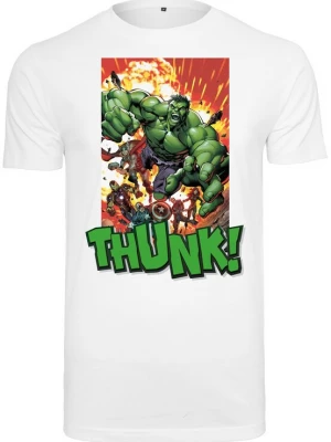 Obrázek produktu Merchcode Tričko 'Avengers Explosion' tmavě žlutá / trávově zelená / tmavě oranžová / bílá