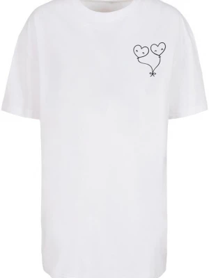 Obrázek produktu Merchcode Tričko 'Hugs & Love - Love Ballon' černá / bílá