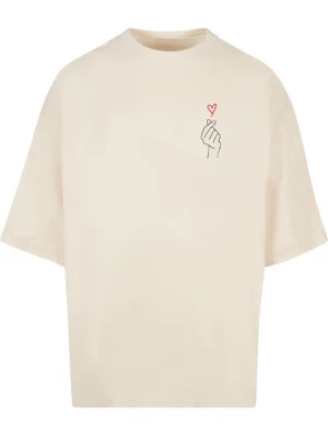 Obrázek produktu Merchcode Tričko 'K Heart' červená / černá / barva bílé vlny