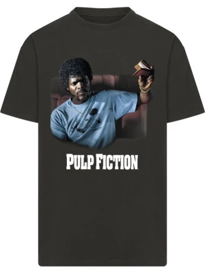 Obrázek produktu Merchcode Tričko 'Pulp Fiction Wallet' světlemodrá / kaštanově hnědá / černá / bílá