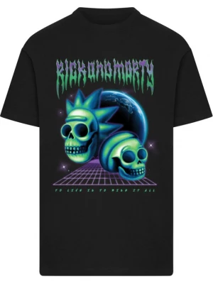 Obrázek produktu Merchcode Tričko 'Rick & Morty Skull' královská modrá / světle zelená / fialová / černá