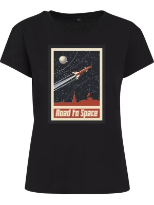 Obrázek produktu Merchcode Tričko 'Road To Space' béžová / rezavě červená / černá