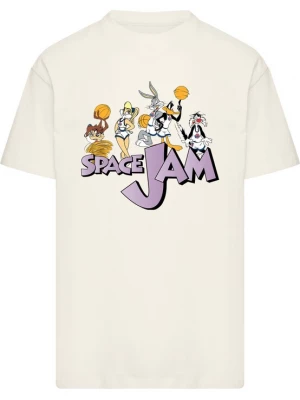 Obrázek produktu Merchcode Tričko 'Space Jam Group' písková / tmavě žlutá / šedá / fialová