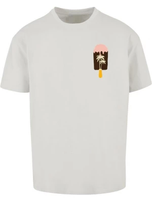 Obrázek produktu Merchcode Tričko 'Summer - Icecream' světle šedá / meruňková / tmavě oranžová / černá