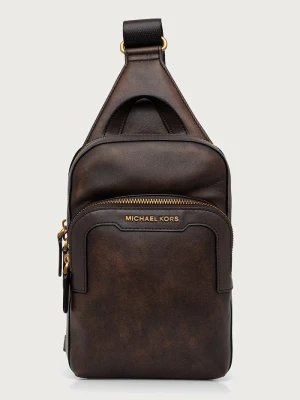 Obrázek produktu Michael Kors batoh pánský kožený HUDSON hnědá
