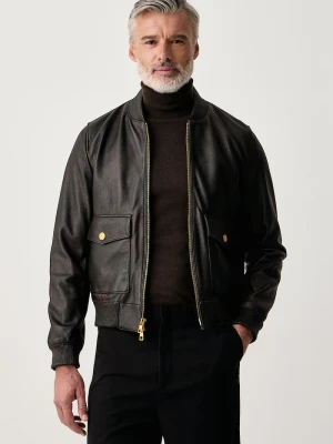 Obrázek produktu Michael Kors bomber pánský kožený hnědá