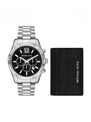 Obrázek produktu Michael Kors Hodinky a pouzdro na karty Michael Kors stříbrná