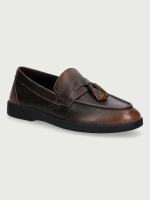 Obrázek produktu Michael Kors mokasíny pánské kožené Wesley Tassel Slip On hnědá