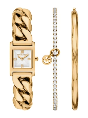 Obrázek produktu Michael Kors set hodinek a náramku dámský Georgie zlatá