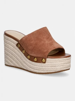 Obrázek produktu MICHAEL Michael Kors dámské semišové pantofle Mayes Wedge Sandal hnědá