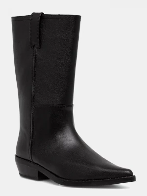 Obrázek produktu MICHAEL Michael Kors kotníkové boty dámské kožené Farren Flat Boot černá
