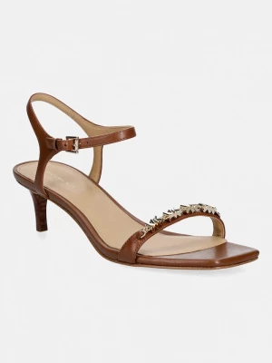 Obrázek produktu MICHAEL Michael Kors Kožené sandály MICHAEL Michael Kors Dina Kitten Sandal hnědá