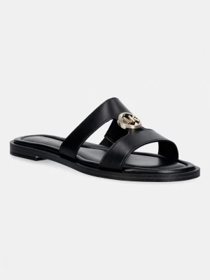 Obrázek produktu MICHAEL Michael Kors pantofle dámské kožené Erin Flat Sandal černá