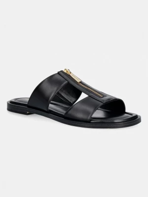 Obrázek produktu MICHAEL Michael Kors pantofle na plochém podpatku dámské kožené Berkley Flat Sandal černá