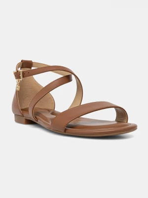 Obrázek produktu MICHAEL Michael Kors sandály na plochém podpatku dámské kožené Alexa Flex Flat Sandal hnědá