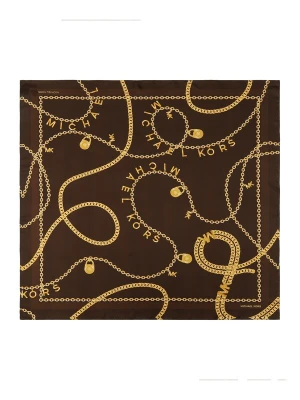 Obrázek produktu MICHAEL Michael Kors Šátek 'Tossed Chains' tmavě hnědá / zlatá