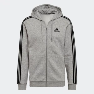 Obrázek produktu Mikina Essentials Fleece 3-Stripes Full-Zip Adidas Medium Grey Heather