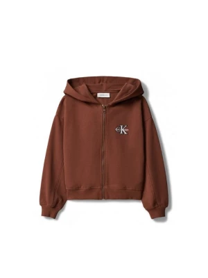 Obrázek produktu Mikina na zip Calvin Klein Jeans hnědá