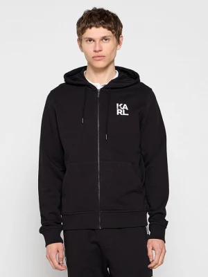 Obrázek produktu Mikina na zip KARL LAGERFELD skvrnitě antracitová