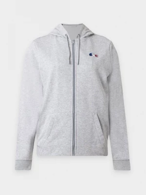 Obrázek produktu Mikina na zip Lacoste stříbrná