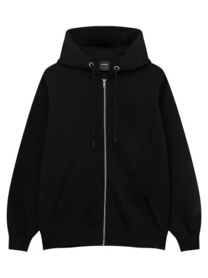 Obrázek produktu Mikina na zip PULL&BEAR meírovaná černá