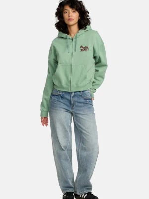 Obrázek produktu Mikina na zip RVCA melírovaná zelená