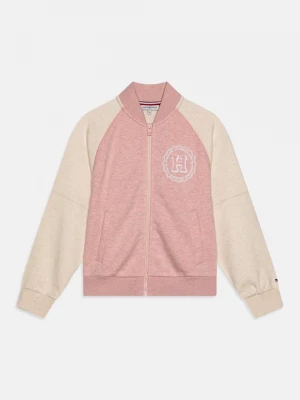 Obrázek produktu Mikina na zip Tommy Hilfiger melírovaná světle růžová