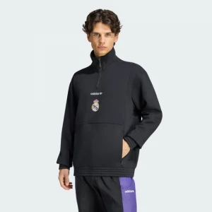 Obrázek produktu Mikina Real Madrid EQT s polovičním zipem Adidas černá