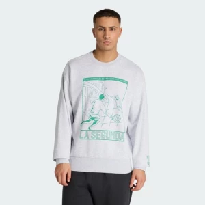 Obrázek produktu Mikina Real Madrid Heritage Crew Adidas Light Grey Heather