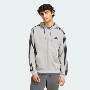 Obrázek produktu Mikina s kapucí a zipem po celé délce Essentials 3-Stripes French Terry Adidas