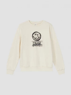 Obrázek produktu Mikina ze směsi bavlny s potiskem Smiley® s.Oliver krémová
