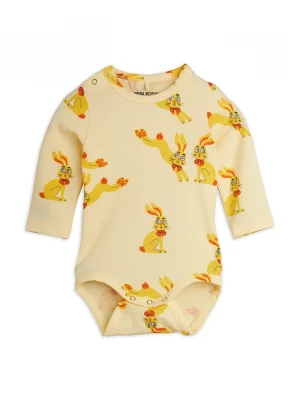 Obrázek produktu Mini Rodini body dětské z lyocellu Rabbits žlutá
