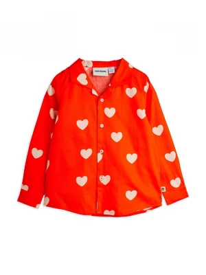 Obrázek produktu Mini Rodini Dětská bavlněná košile Mini Rodini Hearts oranžová