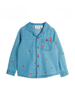 Obrázek produktu Mini Rodini Dětská bavlněná košile Mini Rodini Mini hearts modrá