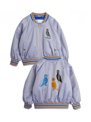 Obrázek produktu Mini Rodini Dětská bomber bunda Mini Rodini Birds fialová