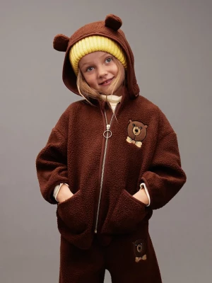 Obrázek produktu Mini Rodini Dětská bunda Mini Rodini Bear hnědá