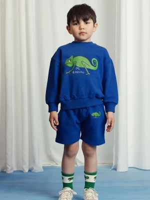 Obrázek produktu Mini Rodini Dětské bavlněné šortky Mini Rodini Lizard modrá