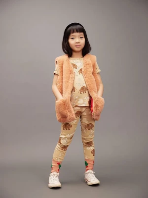 Obrázek produktu Mini Rodini Dětské legíny Mini Rodini Mammoth béžová