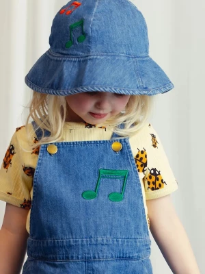 Obrázek produktu Mini Rodini Dětský bavlněný klobouk Mini Rodini Note modrá