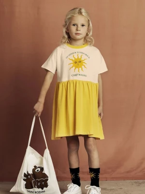 Obrázek produktu Mini Rodini Dívčí šaty Mini Rodini Sun žlutá